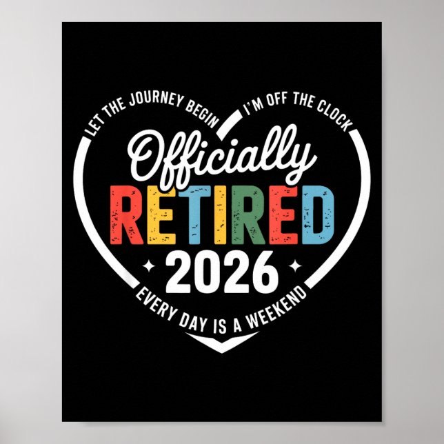 Poster Ly Retired 2026 Hear For Women Retirement  (Frente)