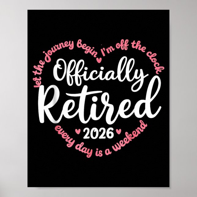 Poster Ly Retired 2026 Weekend Vibes For Retirees  (Frente)