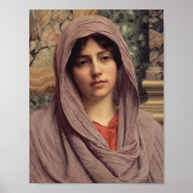 Pôster Lycinna John William Godward CC0946 Cardstock (Frente)