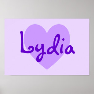 Poster Lydia em Roxo