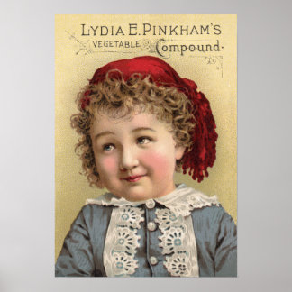 Pôster Lydia Pinkhams — Anúncio composto vegetal