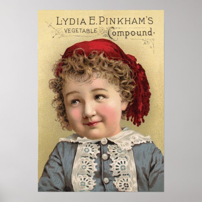 Pôster Lydia Pinkhams — Anúncio composto vegetal (Frente)