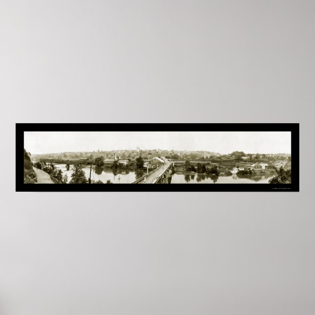 Pôster Lynchburg, VA Viaduct Foto 1919 (Frente)