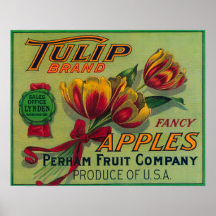 Poster Lynden, WashingtonTulip Apple Crate Label