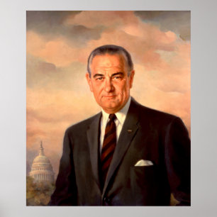 Pôster LYNDON BAINES JOHNSON por Elizabeth Shoumatoff