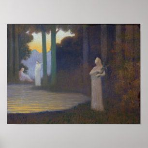 Pôster Lyricism na floresta, 1910