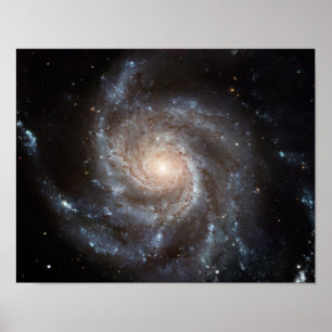 Poster M101 Galáxia Espiral de Pinalgo NASA