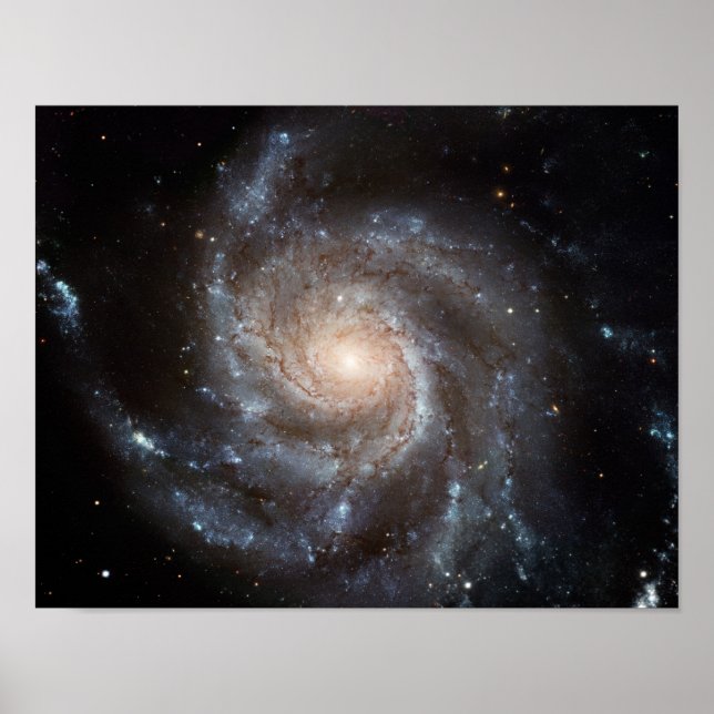 Poster M101 Galáxia Espiral de PinWheel NASA (Frente)