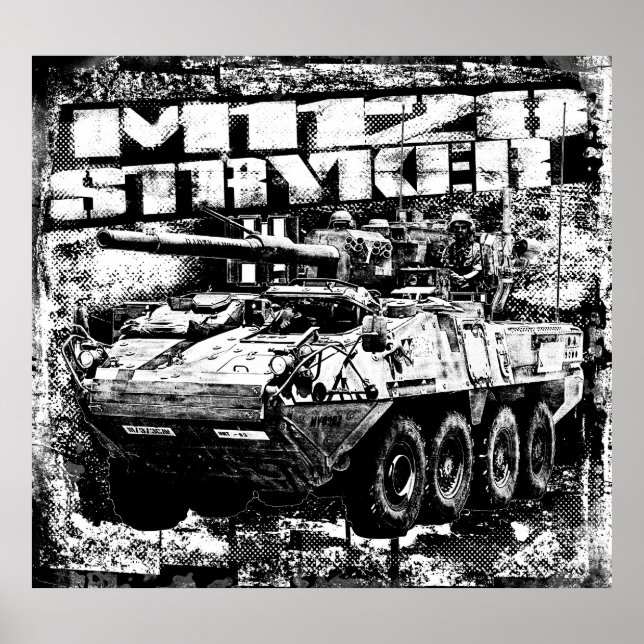 Poster M1128 Stryker Mobile Gun System (Frente)
