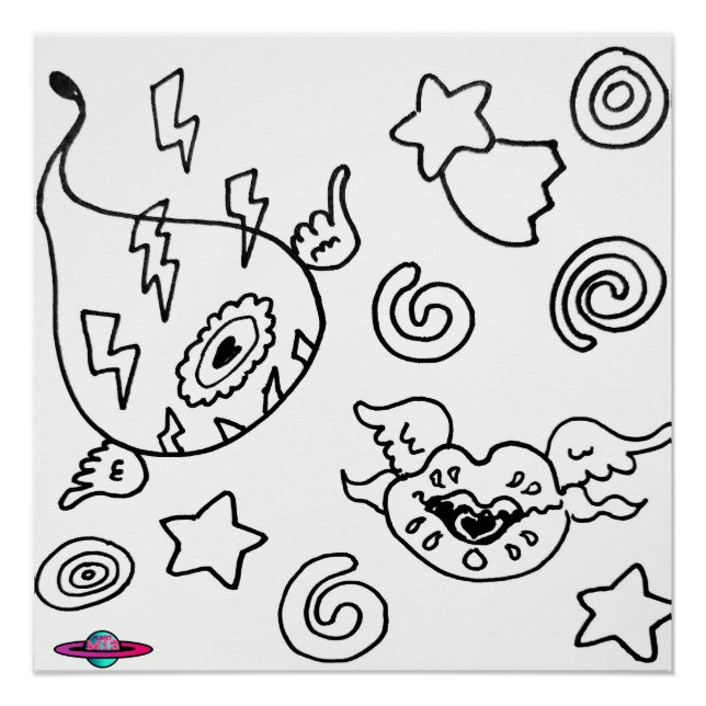 Pôster M13 Adoraria Estranho Olhos e Lábios (Frente)