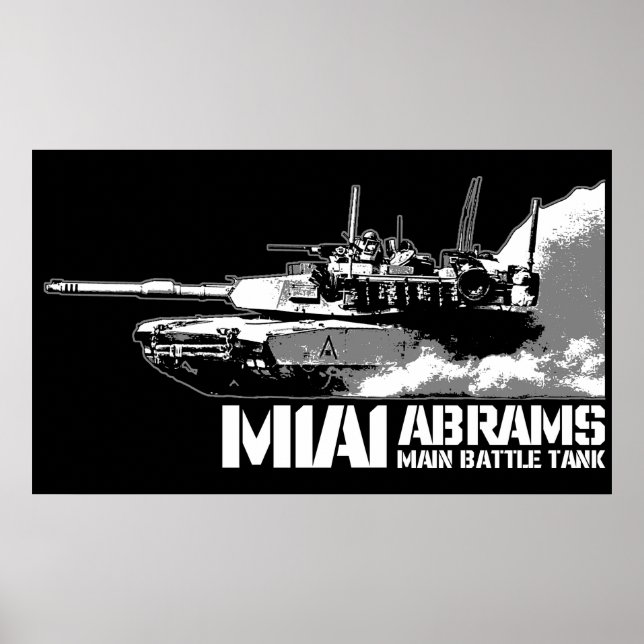 Poster M1 Abrams (Frente)