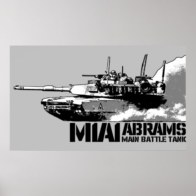 Poster M1 Abrams (Frente)