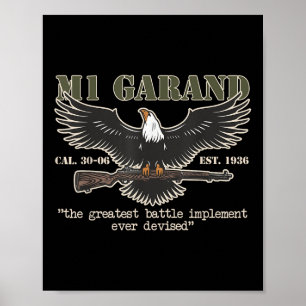 Poster M1 Garand U.s. Main Battle Rifle Gun Wwii