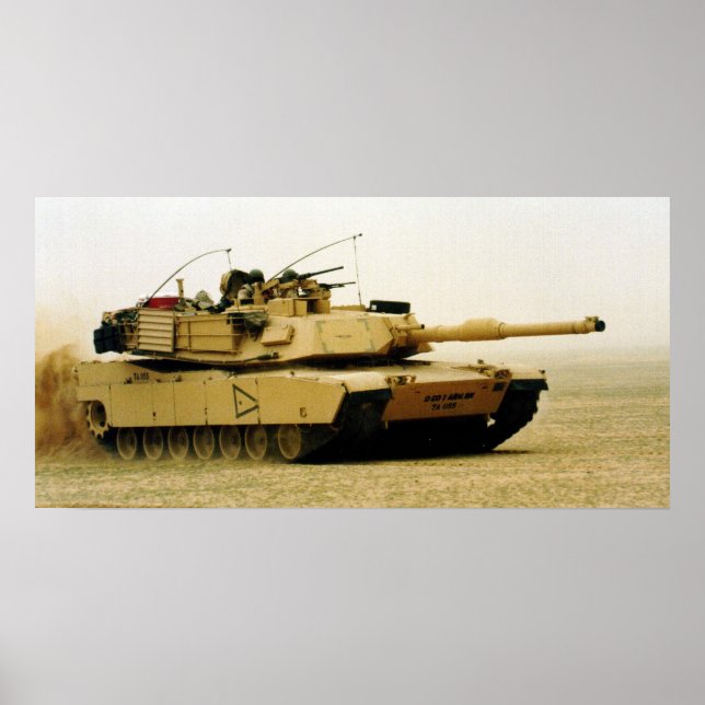Poster M1A1 Tanque de Abrams (Frente)
