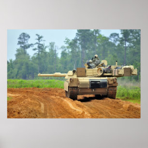 Poster M1A1 Tanque de Abrams