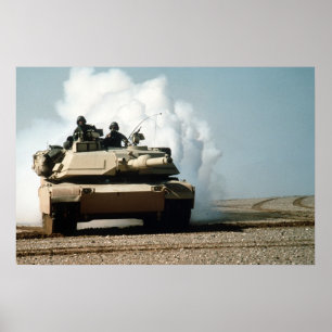 Poster M1A1 Tanque de Abrams