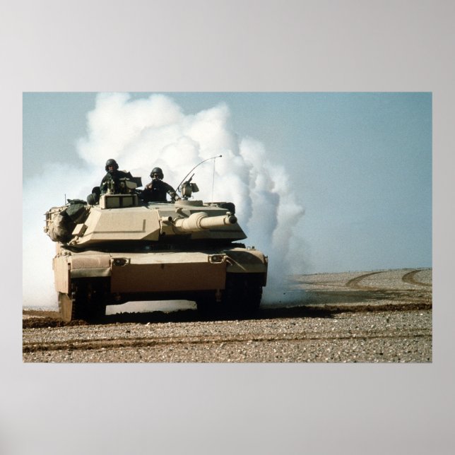 Poster M1A1 Tanque de Abrams (Frente)