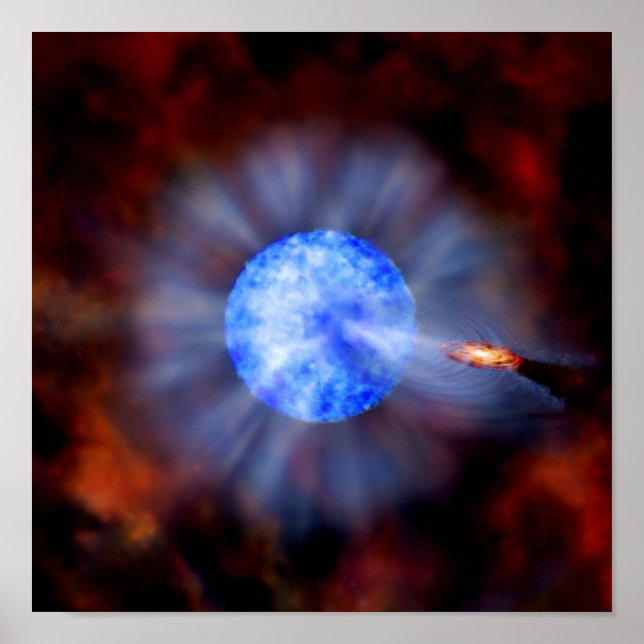 Pôster M33 Buraco negro no espaço (Frente)