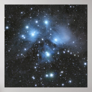 Poster M45 Pleaides Cluster