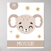 M é de Rato, Berçário, Quarto, Arte de Parede Infa