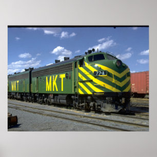 Poster M-K-T EMD F-7A #77A ajustado, 1973_Trains