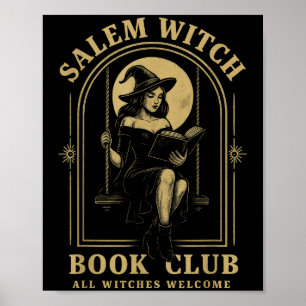 Poster M Witold Book Club Bookish Halloween Full Moon Rea