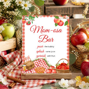 Poster Maçã dos Nossos Olhos Bebê de Outono Barra Mom-o