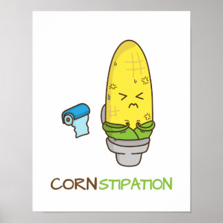 Pôster Maçã-obstipação no sanduíche Punny Humor