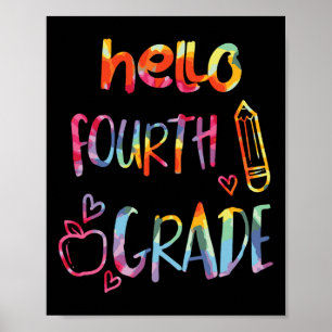 Poster Maçã Olá Quarta Série 4º Primeiro Dia De Aula T