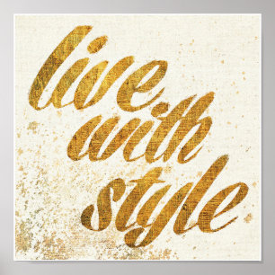Poster Maçã Selvagem   Live with Style - Girly Cote