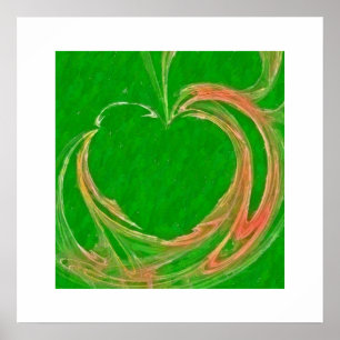 Pôster Maçã Verde