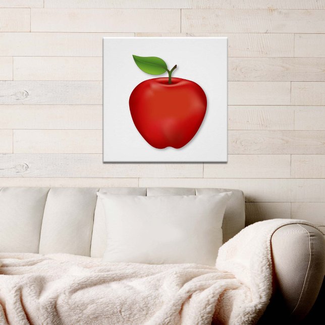 Pôster Maçã Vermelha (Red Apple Poster. It’s Apple Time! An original drawing from my garden. )
