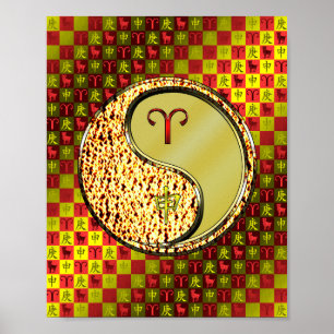 Poster Macaco Aries e Metal