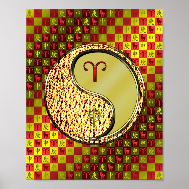 Poster Macaco Aries e Metal (Frente)