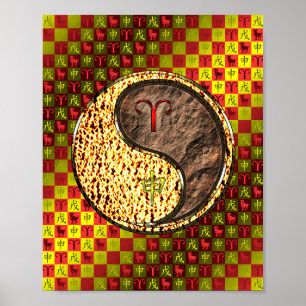 Poster Macaco Aries & Earth