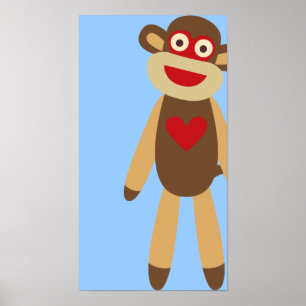 Pôster Macaco bonito da peúga