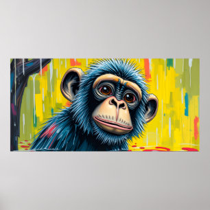 Poster Macaco Divertido