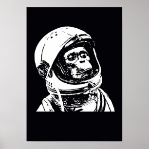 Pôster Macaco do astronauta