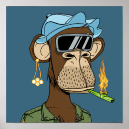 Poster Macaco-enfumaçado africano