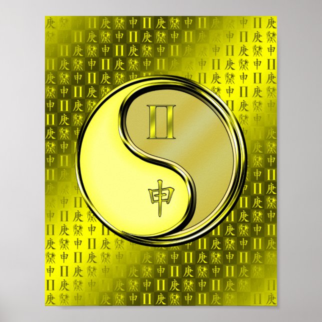 Poster Macaco Gemini e Metal (Frente)