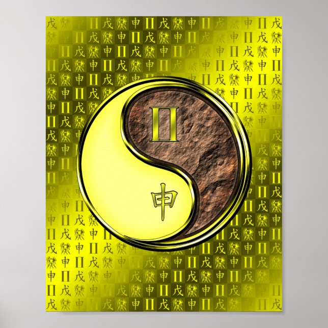 Poster Macaco Gemini e Terra (Frente)