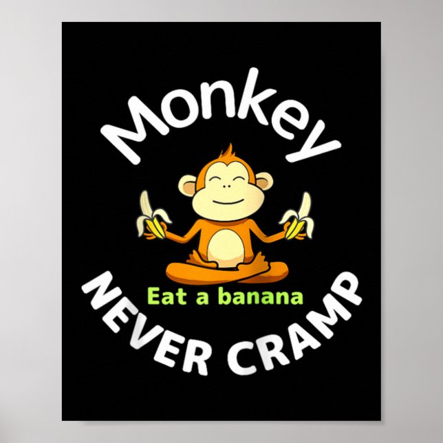 Poster Macaco Nunca Espasmo Come Uma Camiseta Reglan De B (Frente)