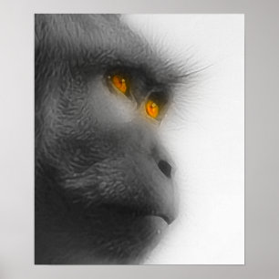 Pôster Macaco Penso