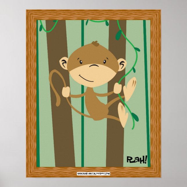 Poster Macaco Por Aí! (Frente)