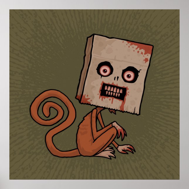 Poster Macaco Psycho Sack (Frente)