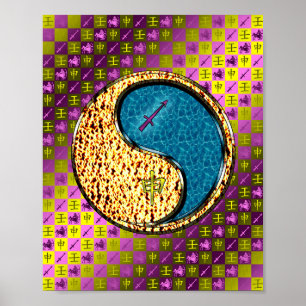 Poster Macaco Sagitário e Água