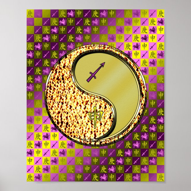 Poster Macaco Sagittarius e Metal (Frente)