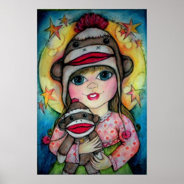 Pôster Macaco Sock Ver, Macaco Do (Frente)