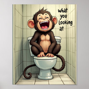 Poster Macaco sorridente