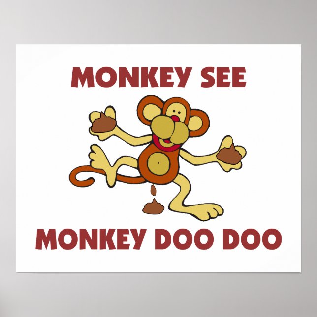 Poster Macaco Ver Monkey Doo Doo (Frente)